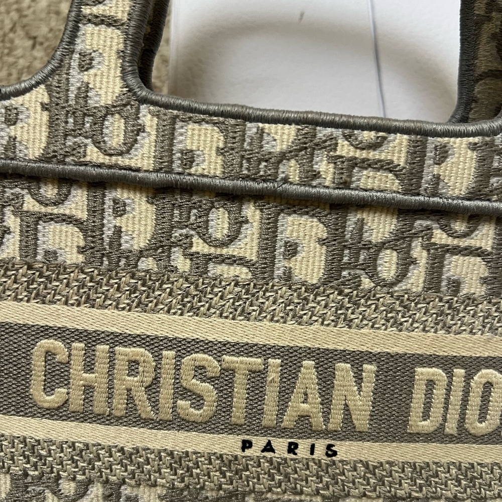 Dior Gray Mini Book Tote - Picture 4 of 13